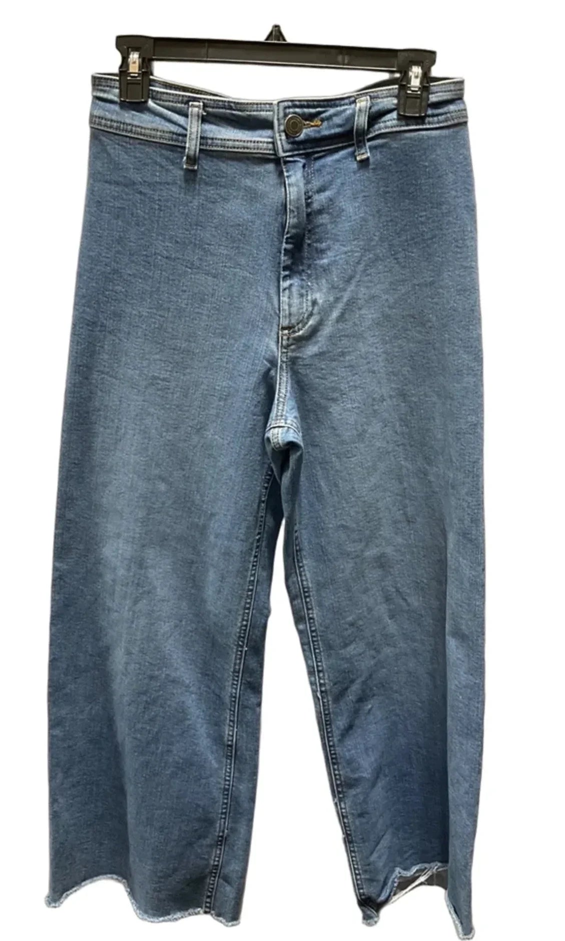 Jeans Wide Leg By Zara In Blue, Size: 8