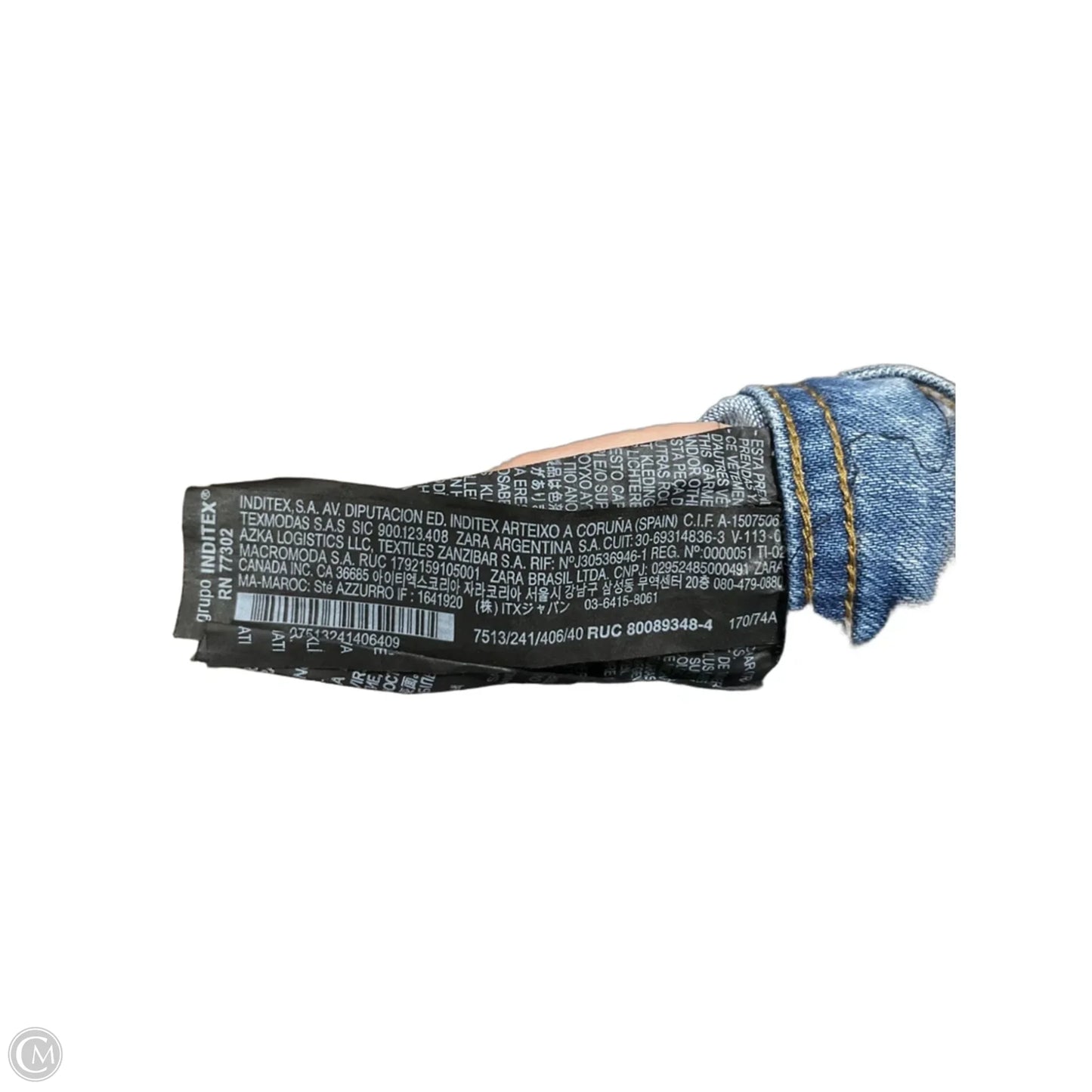 Jeans Wide Leg By Zara In Blue, Size: 8