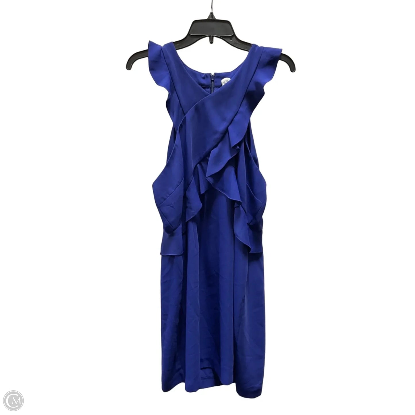 Dress Casual Short By Trina By Trina Turk In Blue, Size: Xl