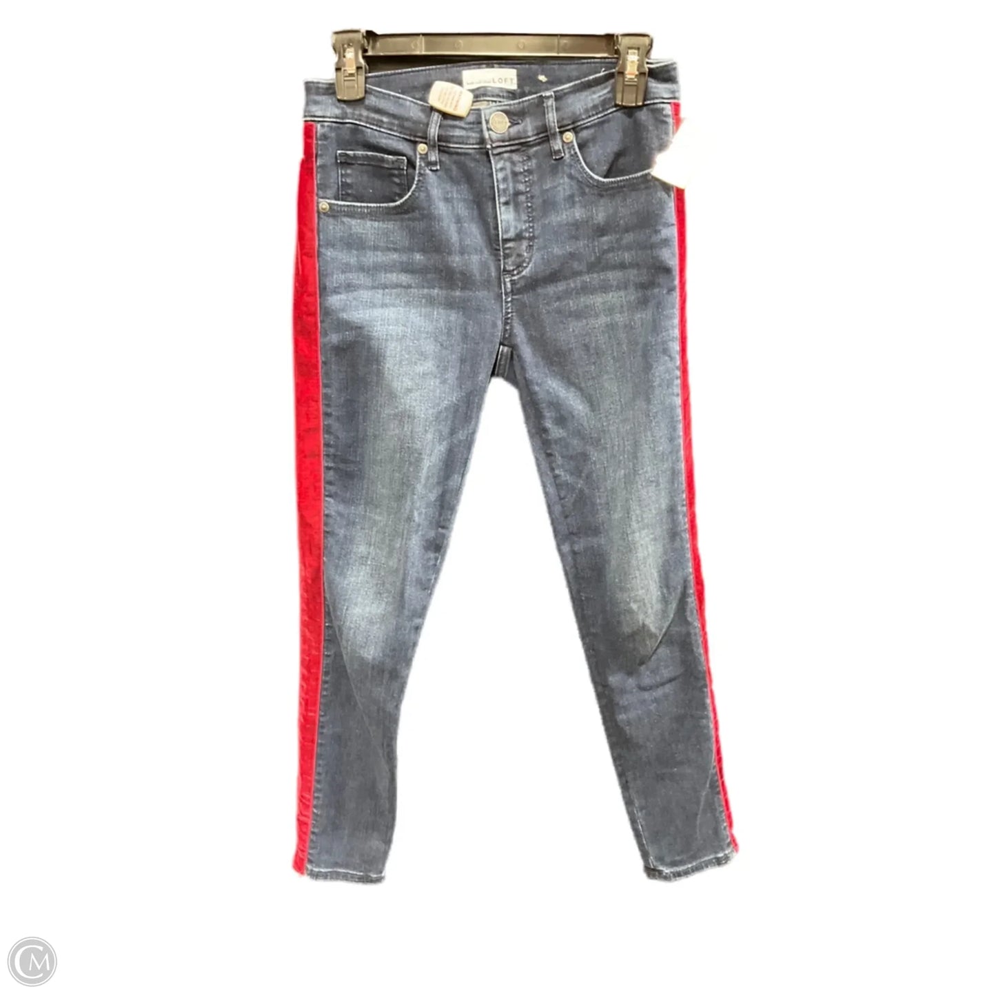 Jeans Skinny By Loft In Blue Denim, Size: 2