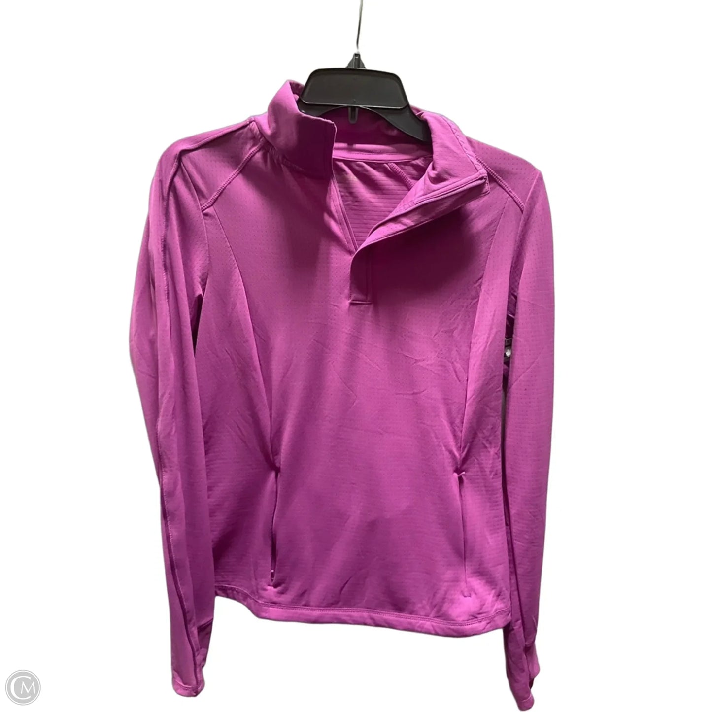Athletic Top Long Sleeve Collar By Mondetta In Purple, Size: S