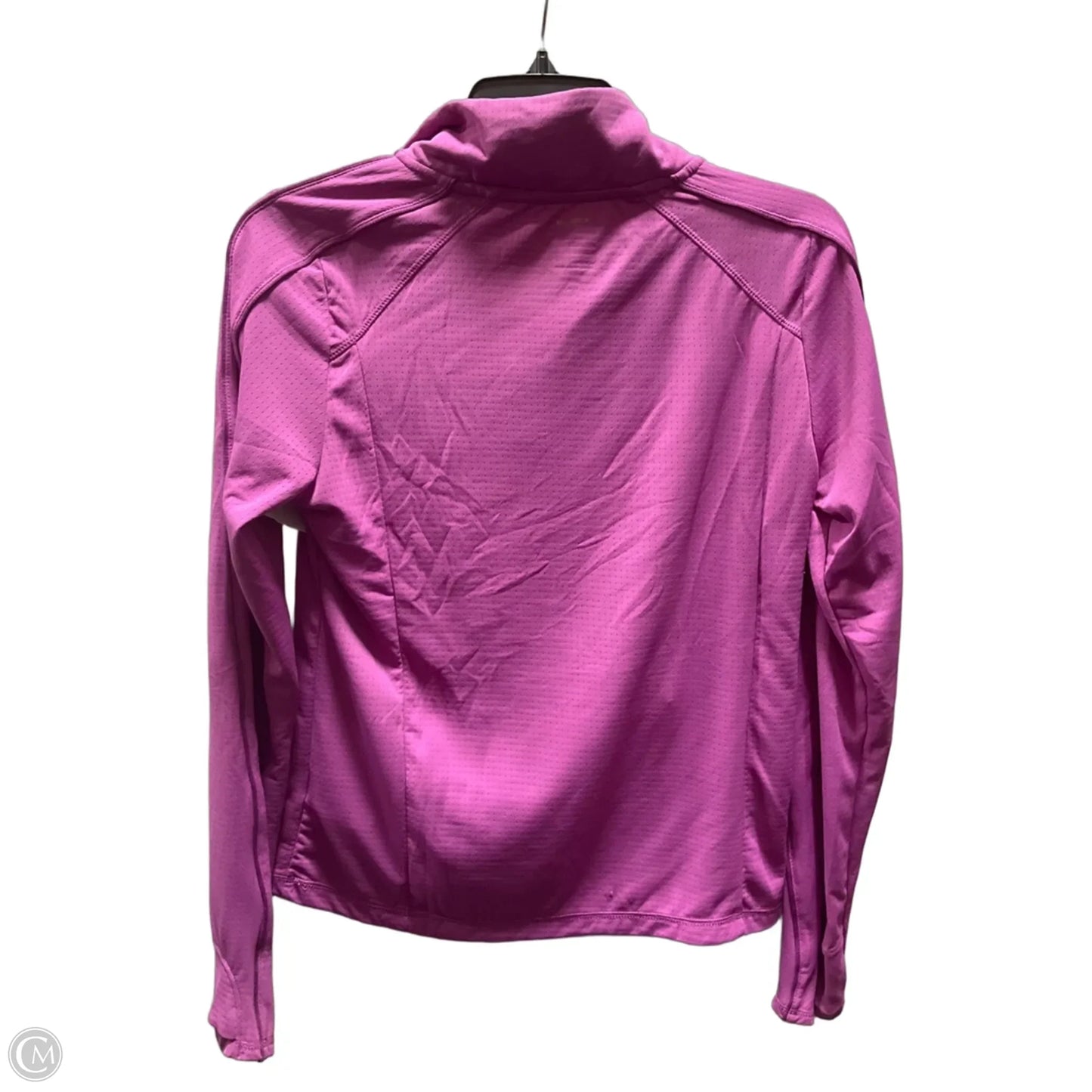 Athletic Top Long Sleeve Collar By Mondetta In Purple, Size: S