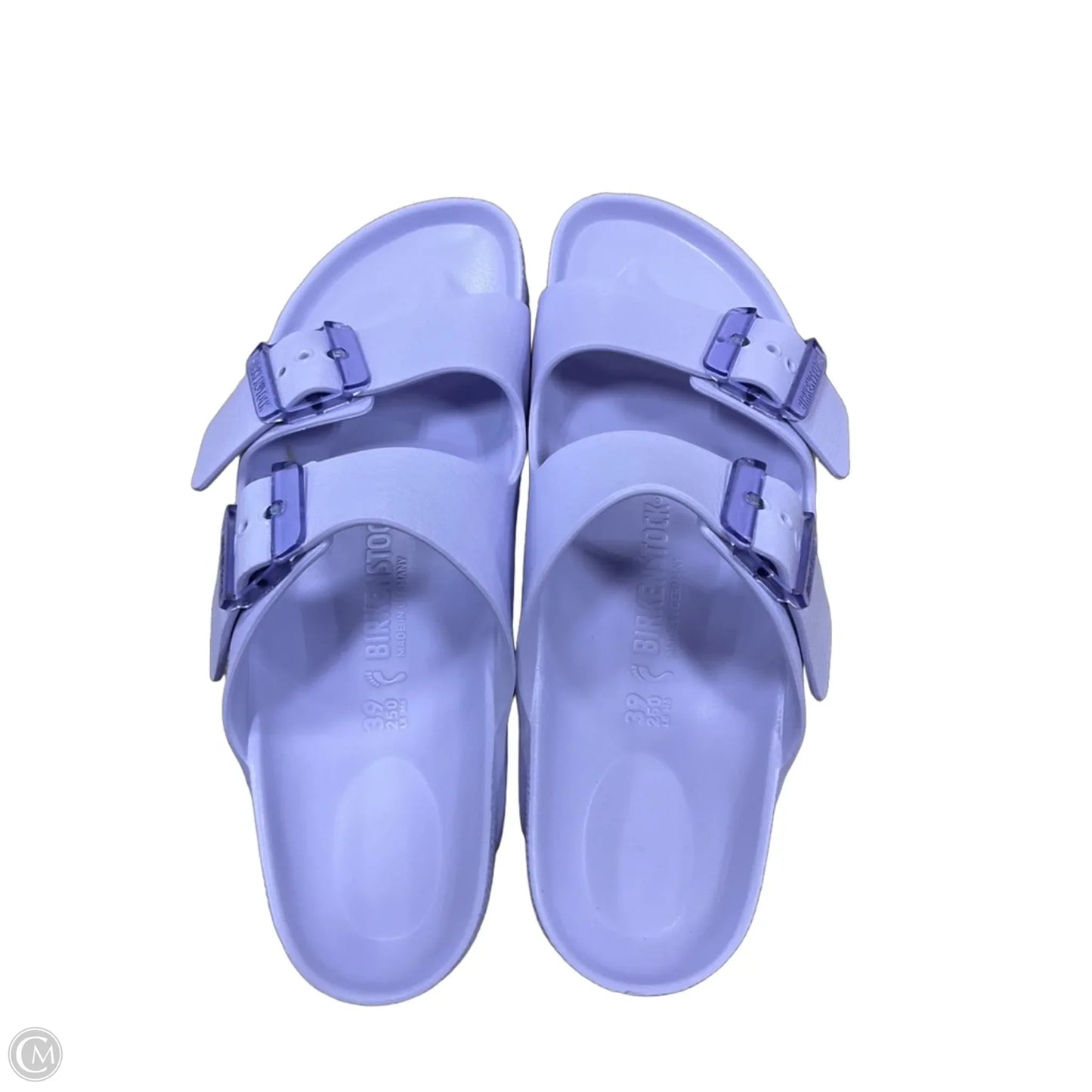 Sandals Flats By Birkenstock In Purple, Size: 8.5