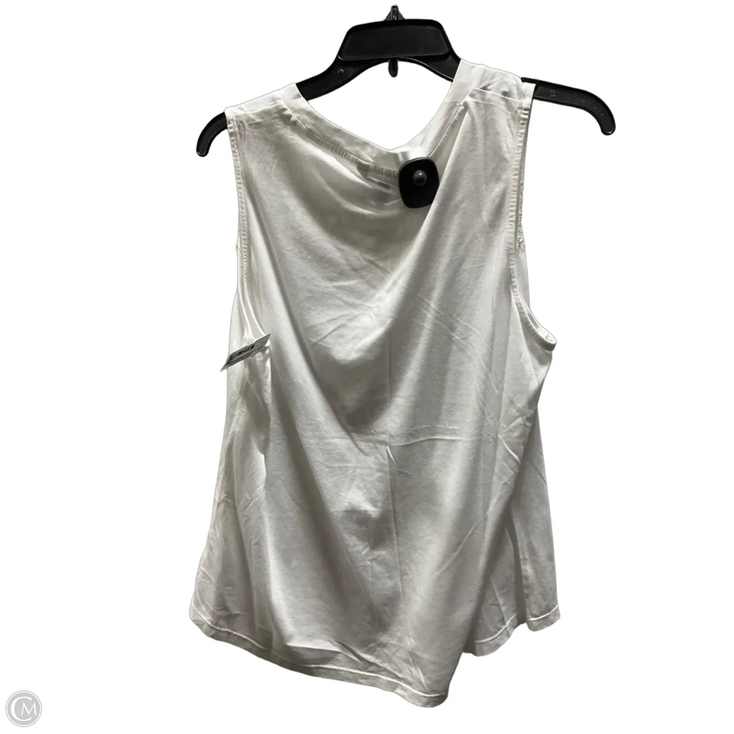Top Sleeveless By Banana Republic In White, Size: L