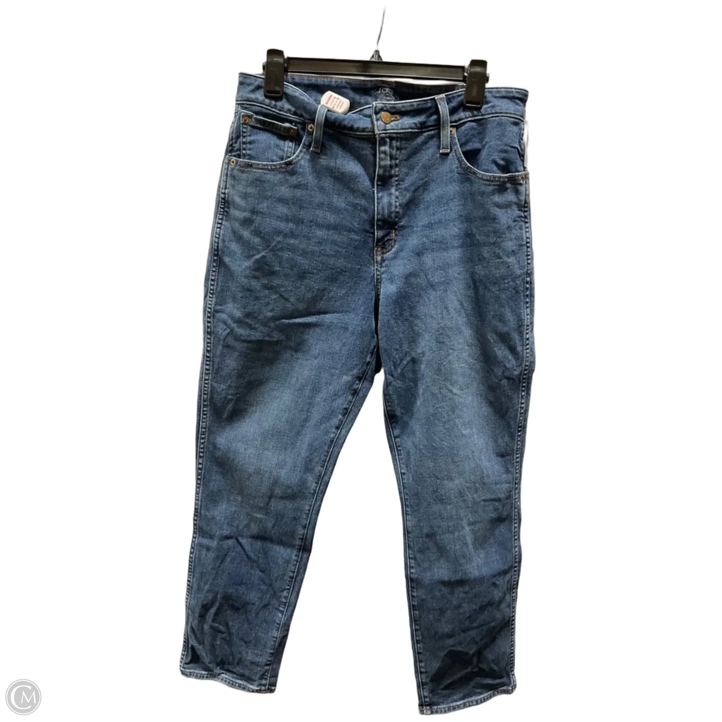 Jeans Straight By J. Crew In Blue Denim, Size: 8