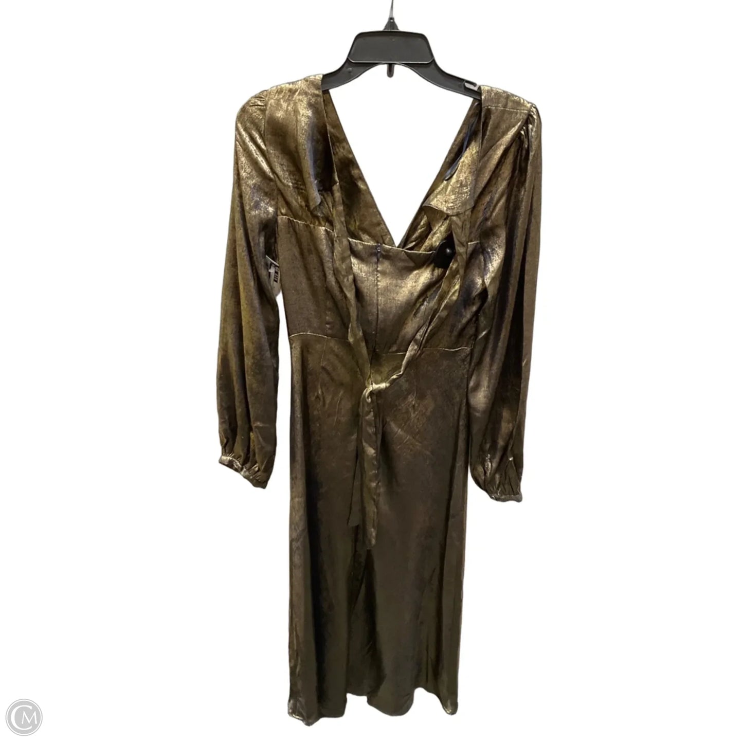 Dress Party Midi By Cmb In Gold, Size: M