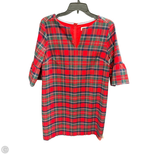 Dress Party Midi By Vineyard Vines In Plaid Pattern, Size: 6