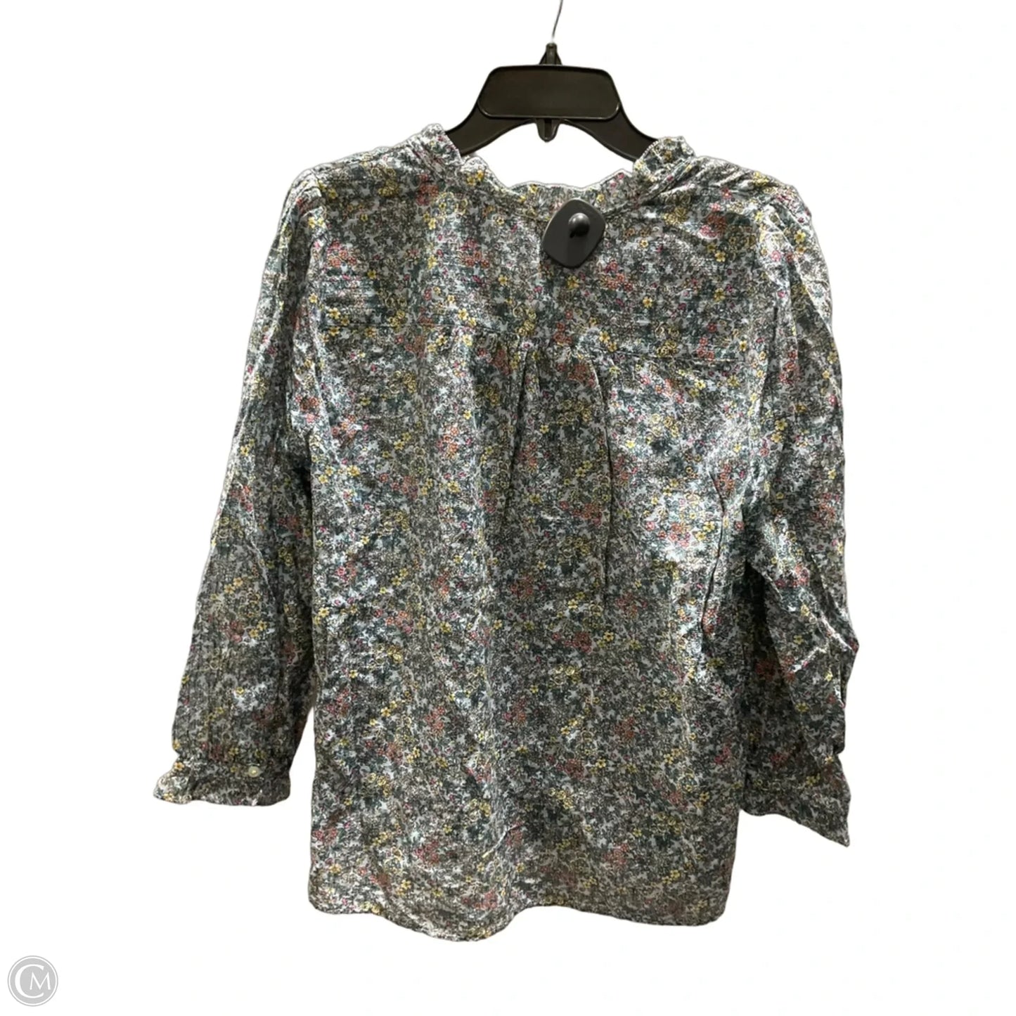 Top Long Sleeve By Loft In Floral Print, Size: M