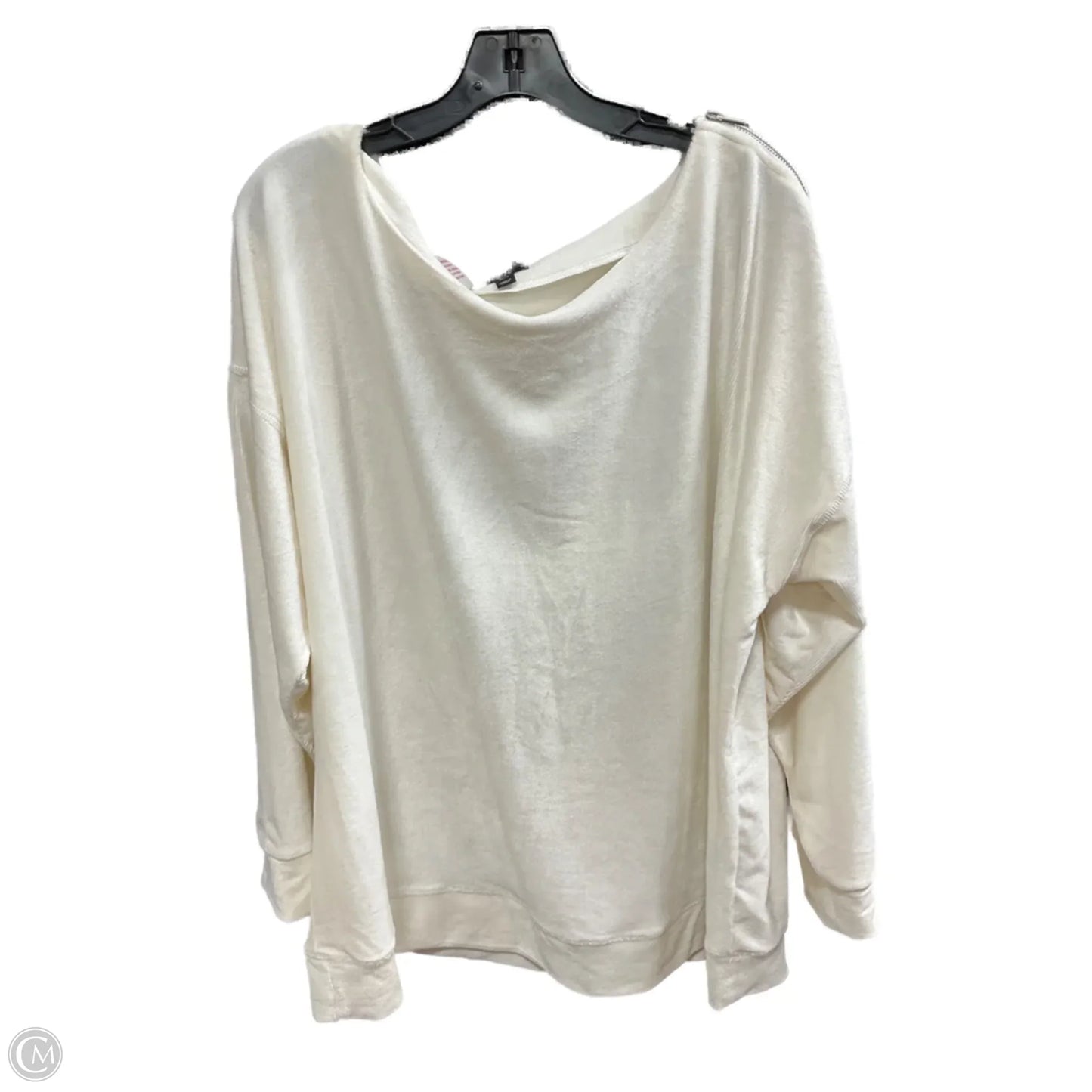 Top Long Sleeve By Lane Bryant In White, Size: 22