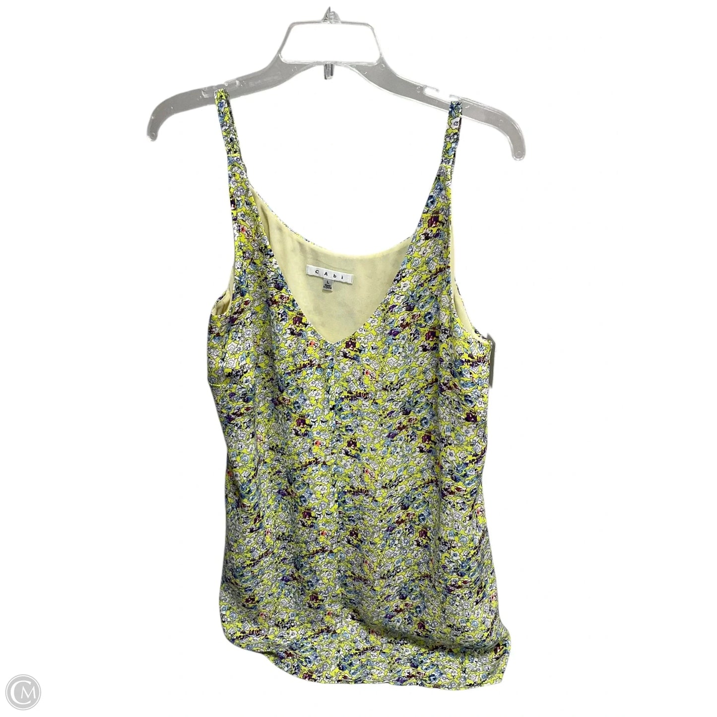 Top Sleeveless By Cabi In Yellow, Size: L