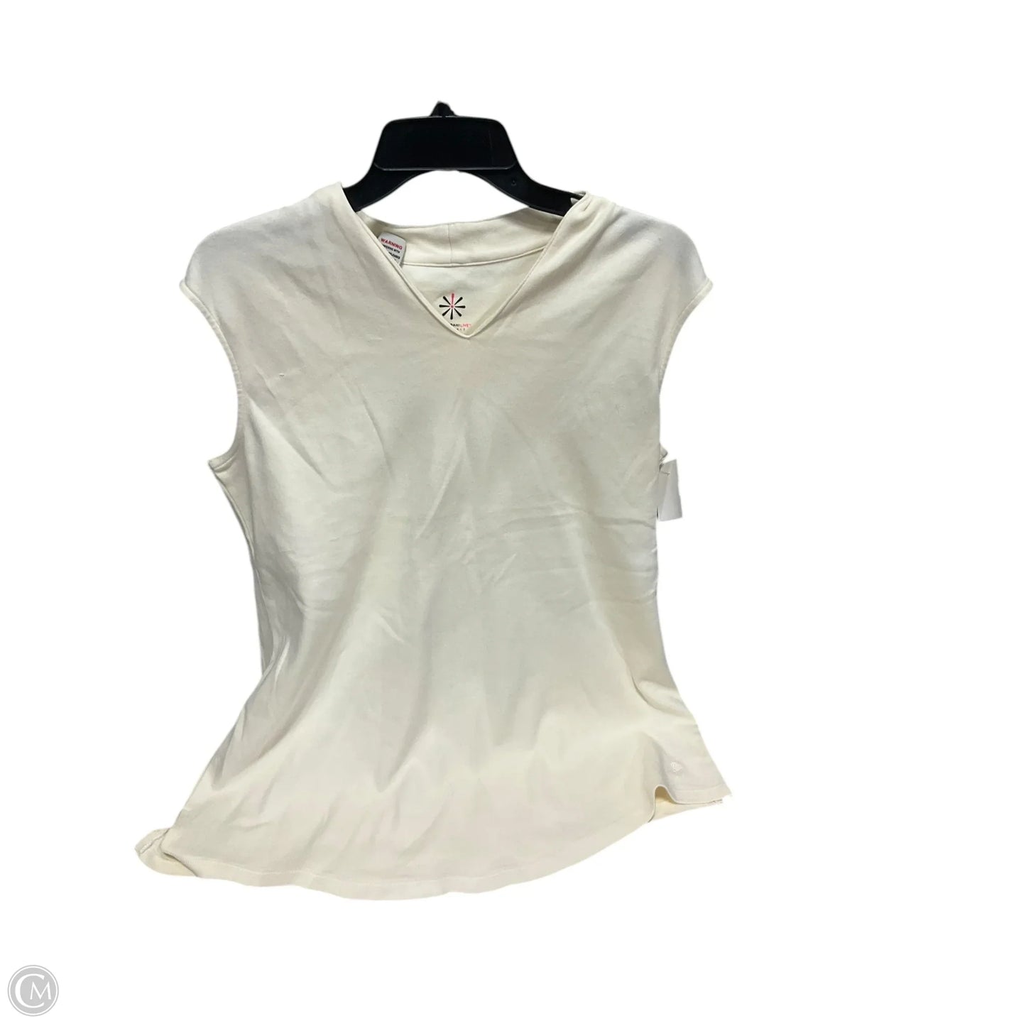 Top Sleeveless By Isaac Mizrahi Live Qvc In Cream, Size: L