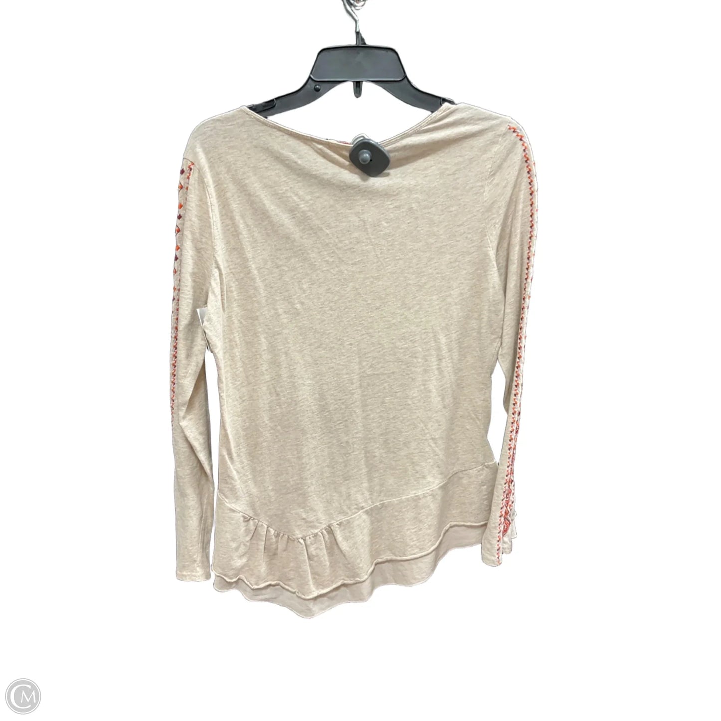 Top Long Sleeve By Sundance In Beige, Size: S