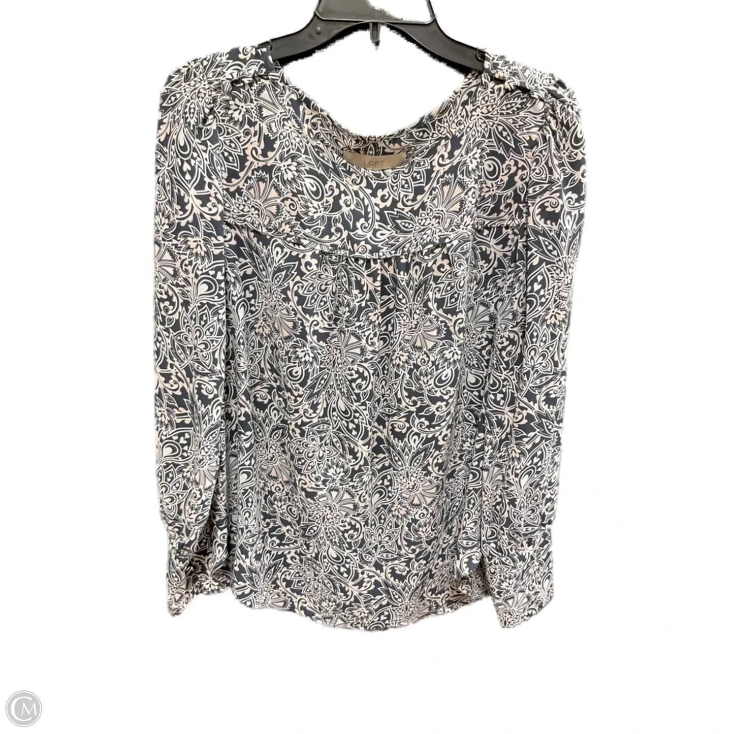 Top Long Sleeve By Loft In Navy, Size: S