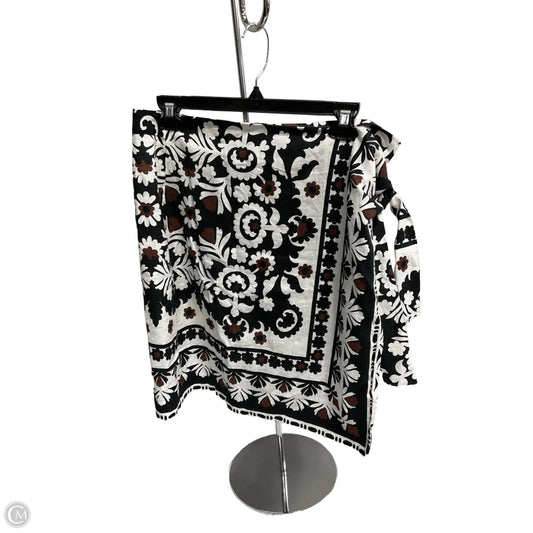 Skirt Mini & Short By Ann Taylor In Black & White, Size: 8l
