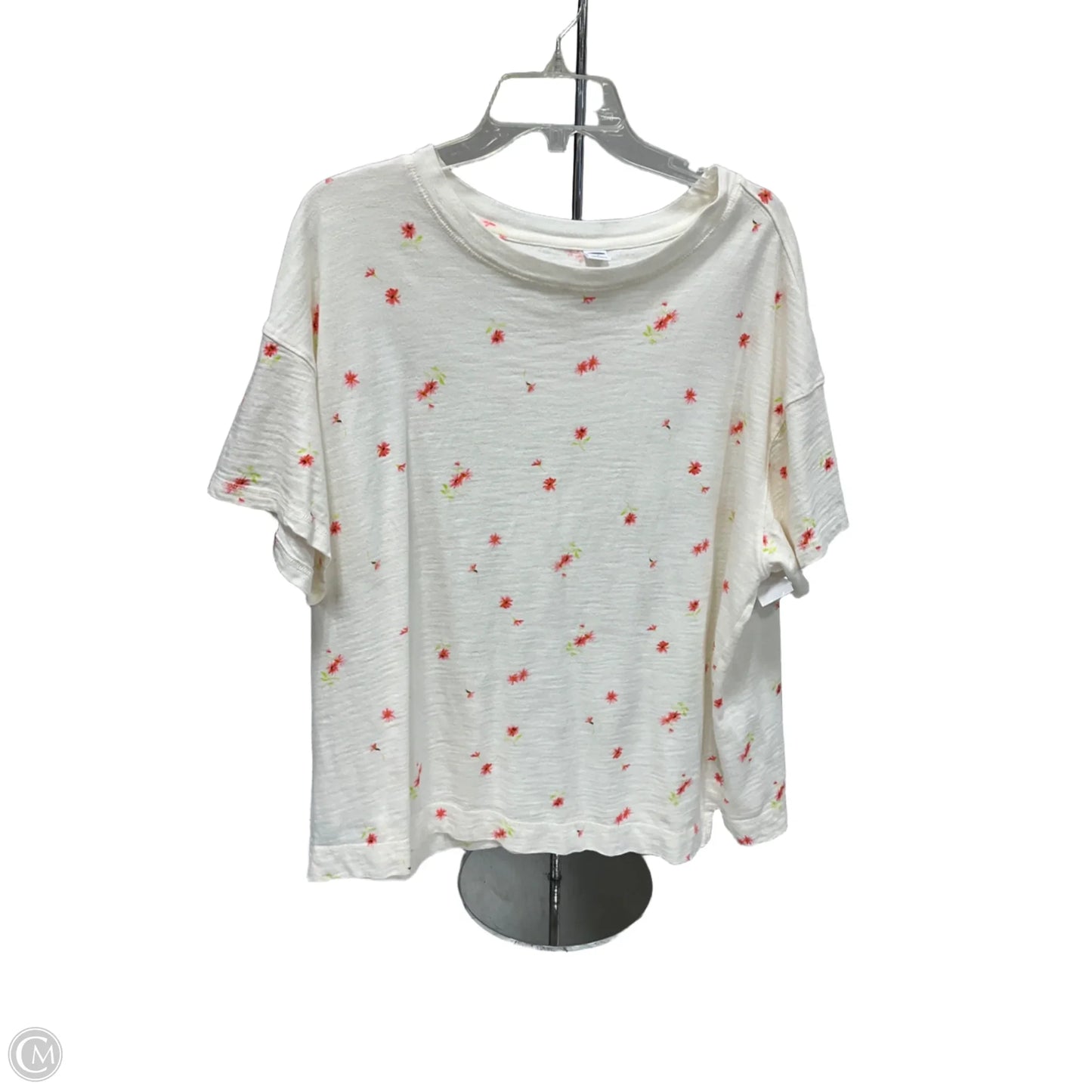 Top Short Sleeve By Old Navy In Floral Print, Size: Xl