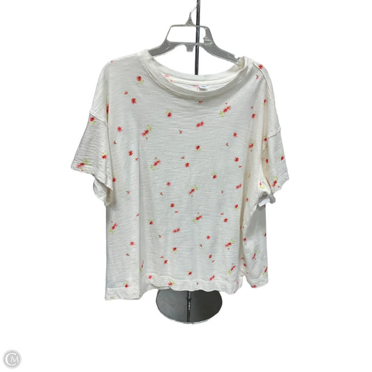 Top Short Sleeve By Old Navy In Floral Print, Size: Xl