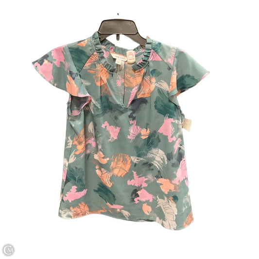 Top Sleeveless By Nine West In Floral Print, Size: S