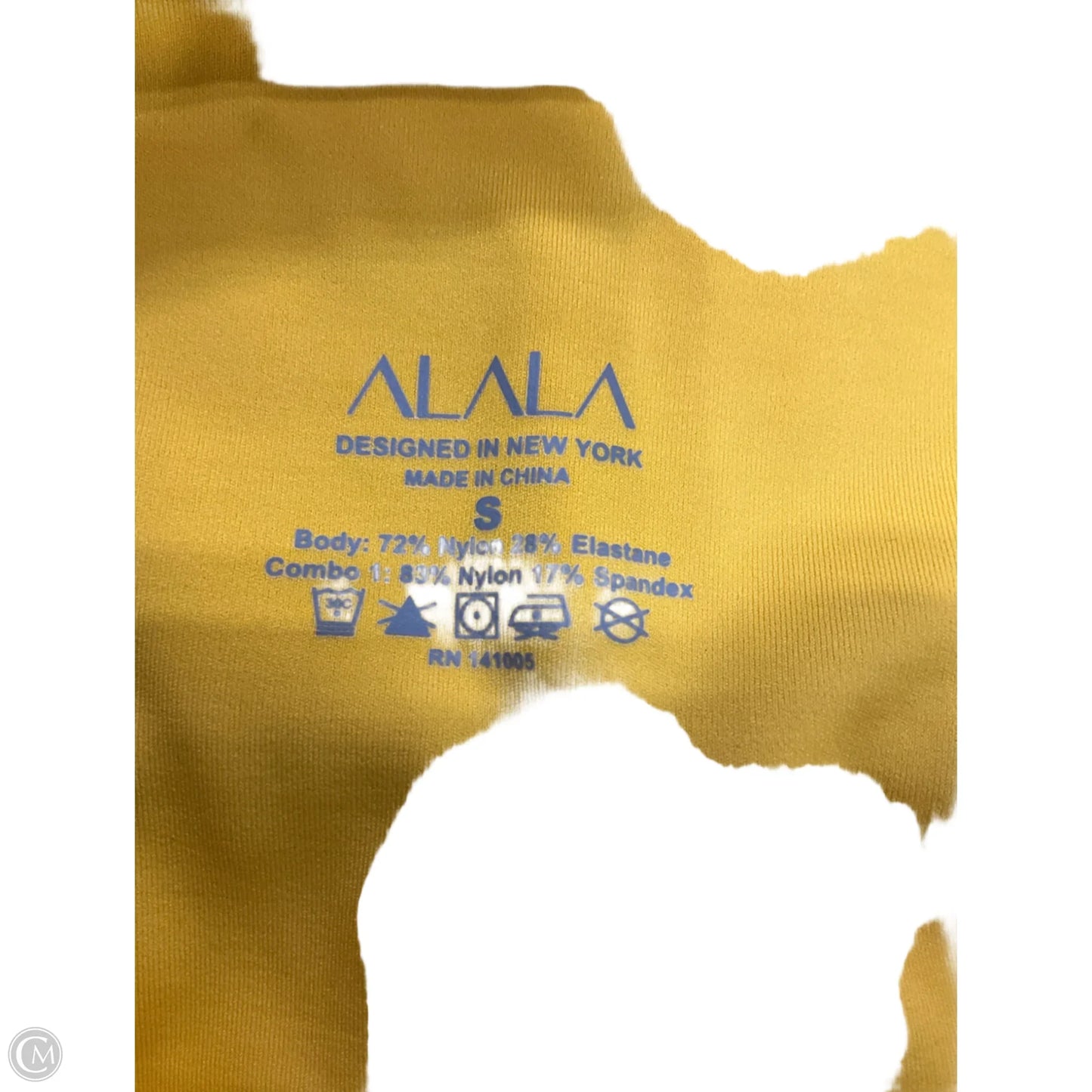 Athletic Leggings By Clothes Mentor In Yellow, Size: S