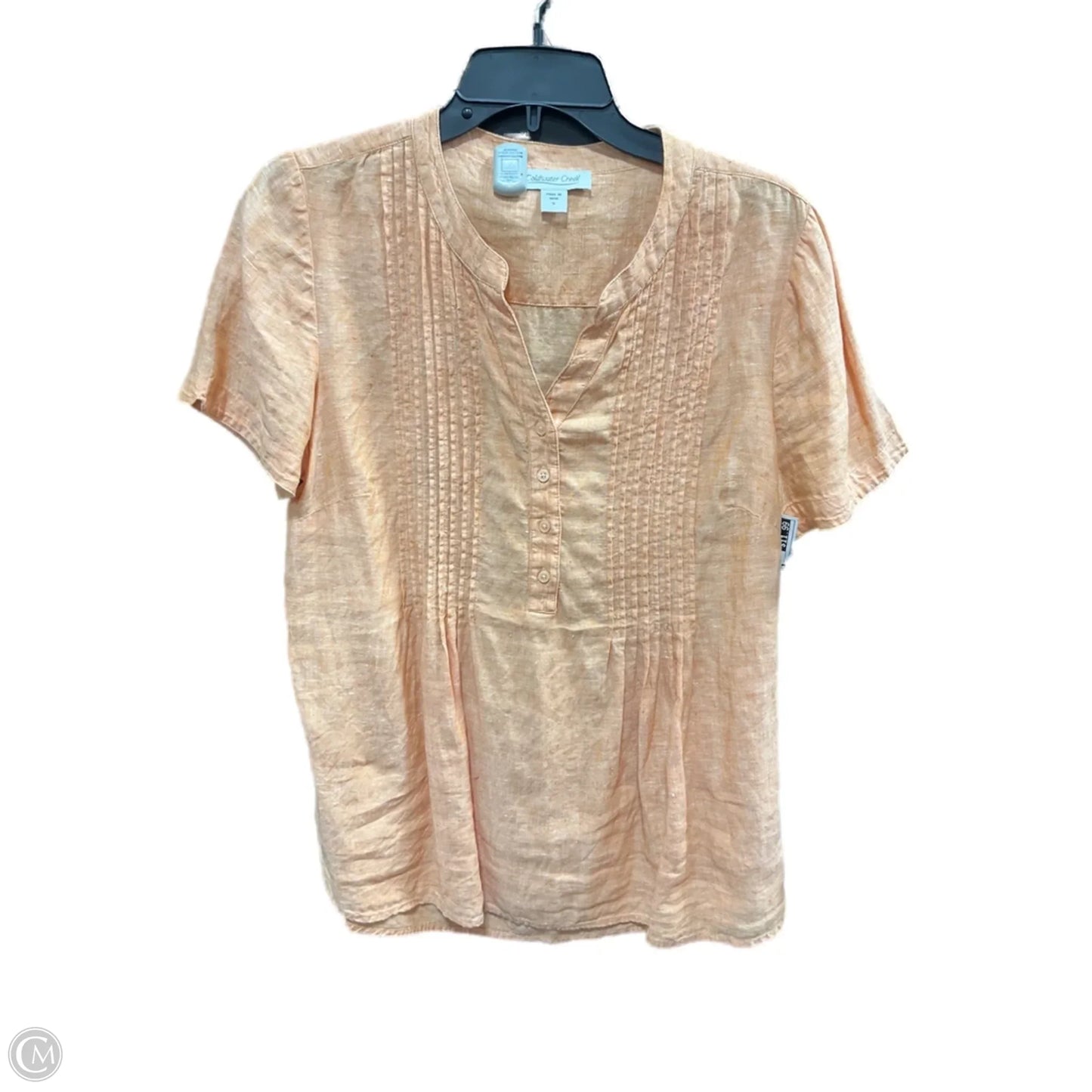 Top Short Sleeve By Coldwater Creek In Orange, Size: S