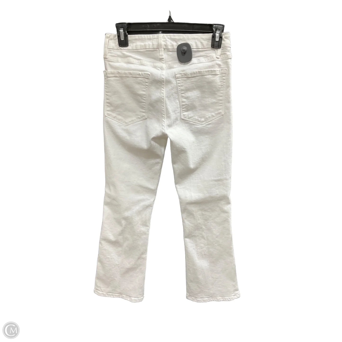 Jeans Boot Cut By Frame In White Denim, Size: 4