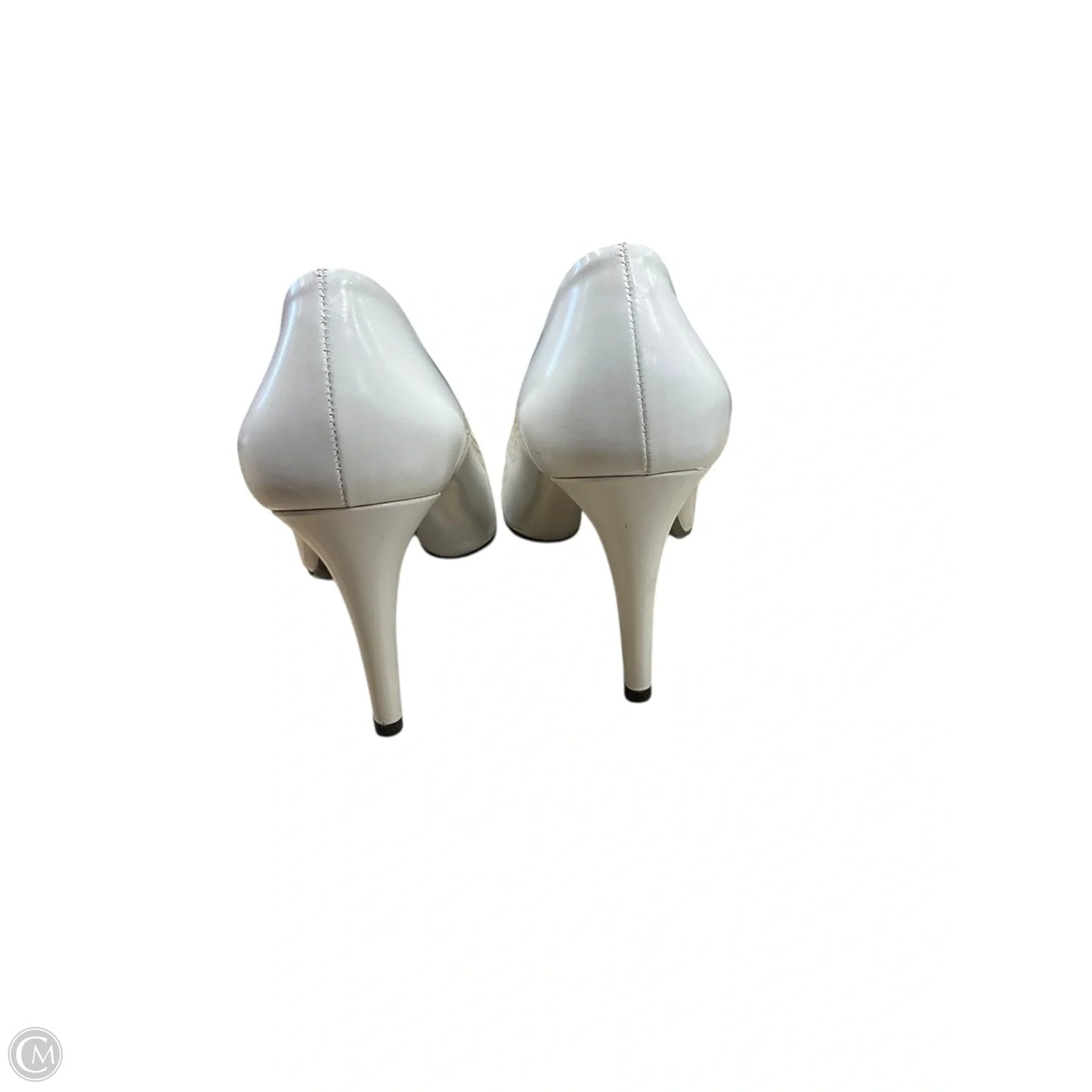 Shoes Luxury Designer By Prada In Black & White, Size: 7.5