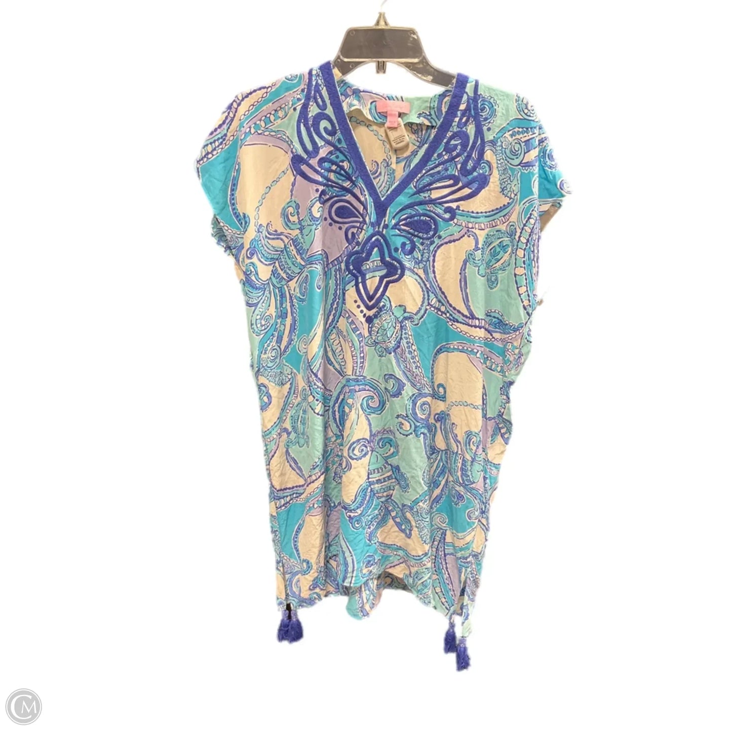 Swimwear Cover-up Designer By Lilly Pulitzer In Blue, Size: Xs