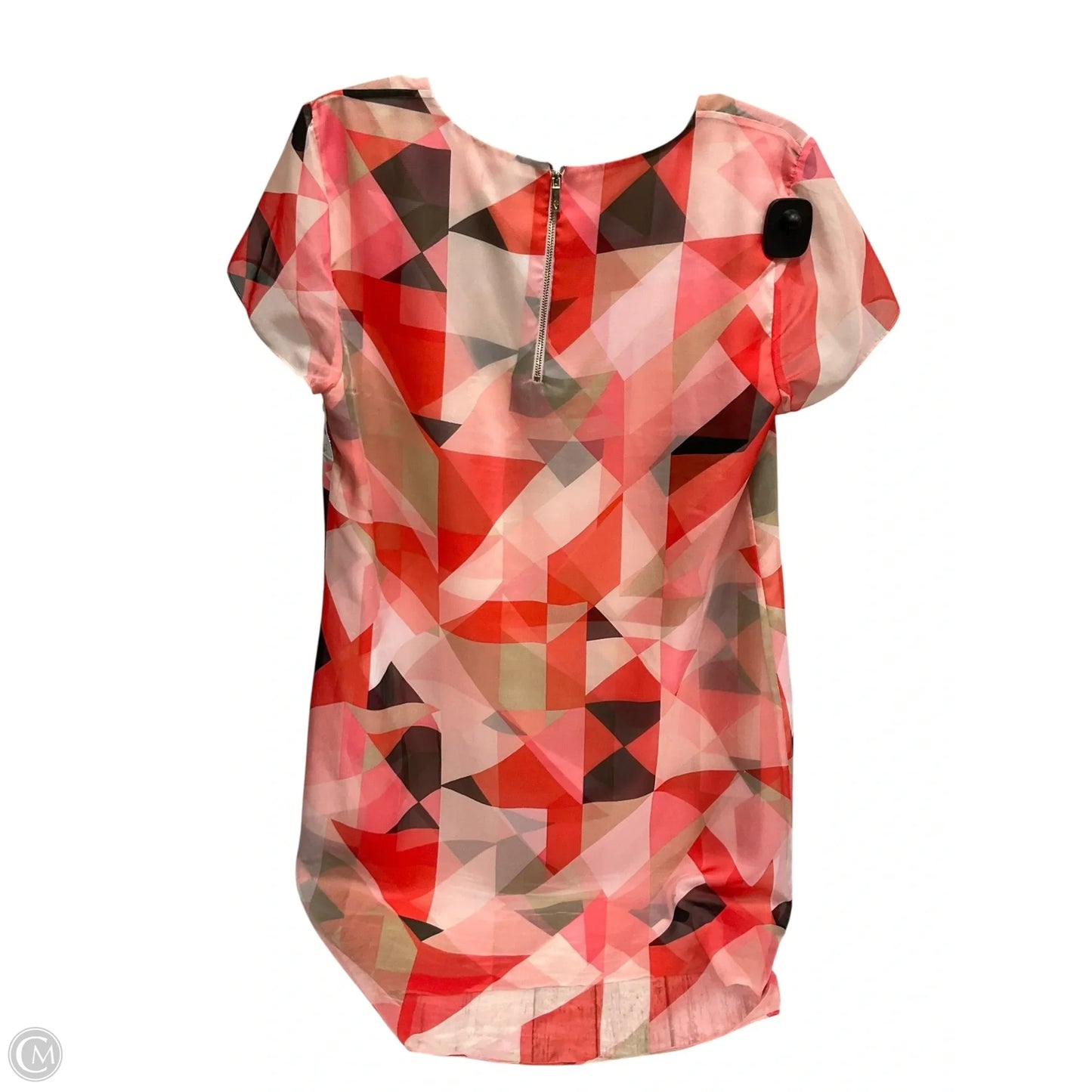Dress Casual Midi By Vince Camuto In Red & White, Size: 12