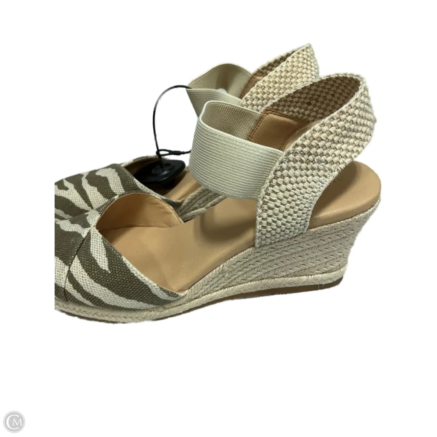 Sandals Heels Wedge By Alex Marie In Animal Print, Size: 9.5