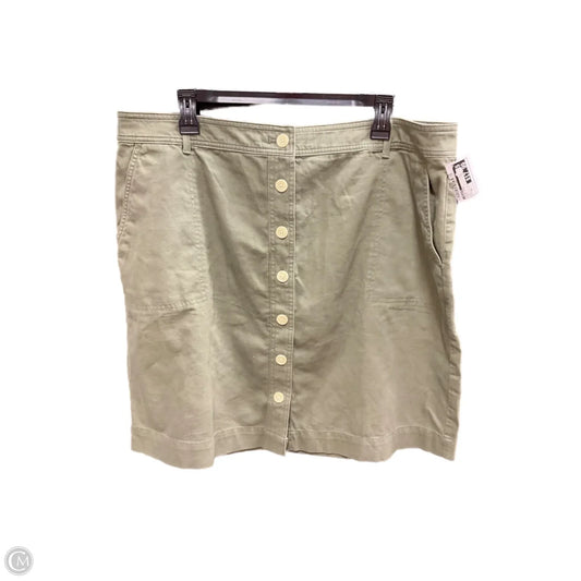 Skirt Maxi By Talbots In Green, Size: 16