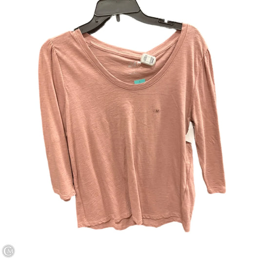Top 3/4 Sleeve Basic By Maurices In Mauve, Size: M