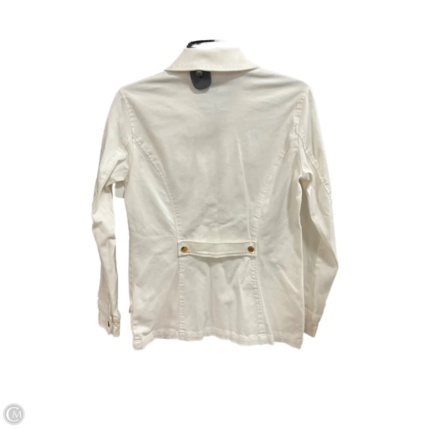 Jacket Denim By Belle By Kim Gravel In White Denim, Size: Xxs