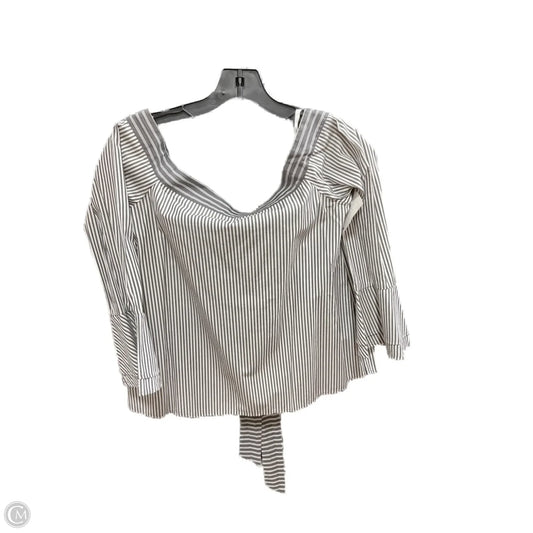 Top Long Sleeve By Loft In Striped Pattern, Size: Xs