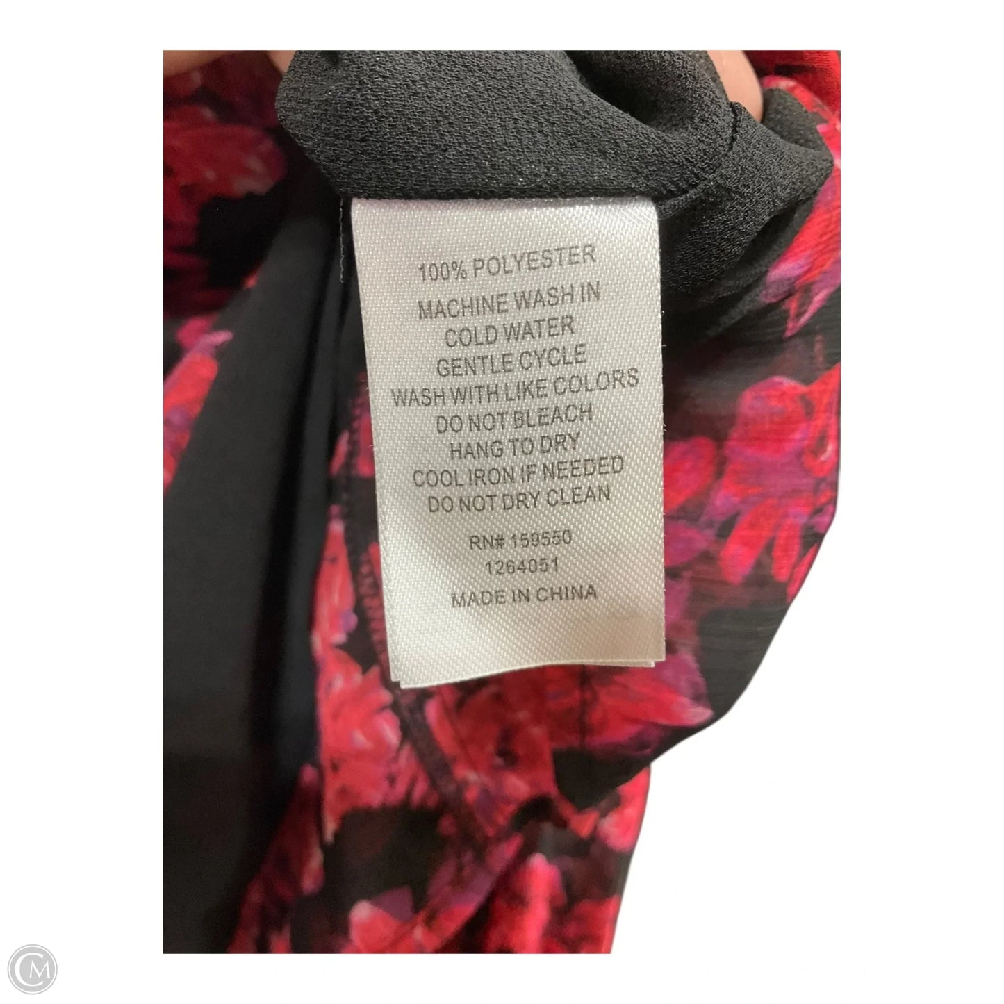 Top Long Sleeve By Cupcakes And Cashmere In Floral Print, Size: M