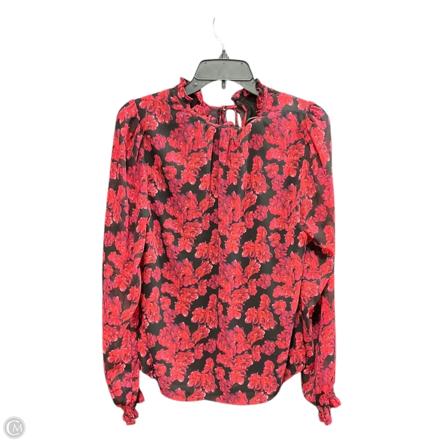 Top Long Sleeve By Cupcakes And Cashmere In Floral Print, Size: M