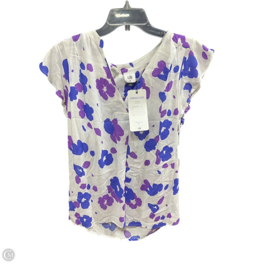 Top Sleeveless By Cabi In Blue & Purple, Size: M