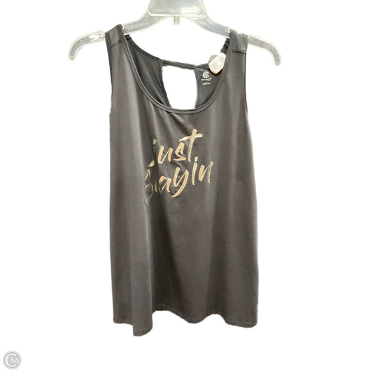 Athletic Tank Top By Champion In Black, Size: L