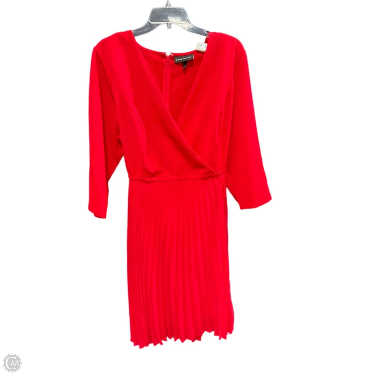 Dress Casual Midi By Lane Bryant In Red, Size: 18