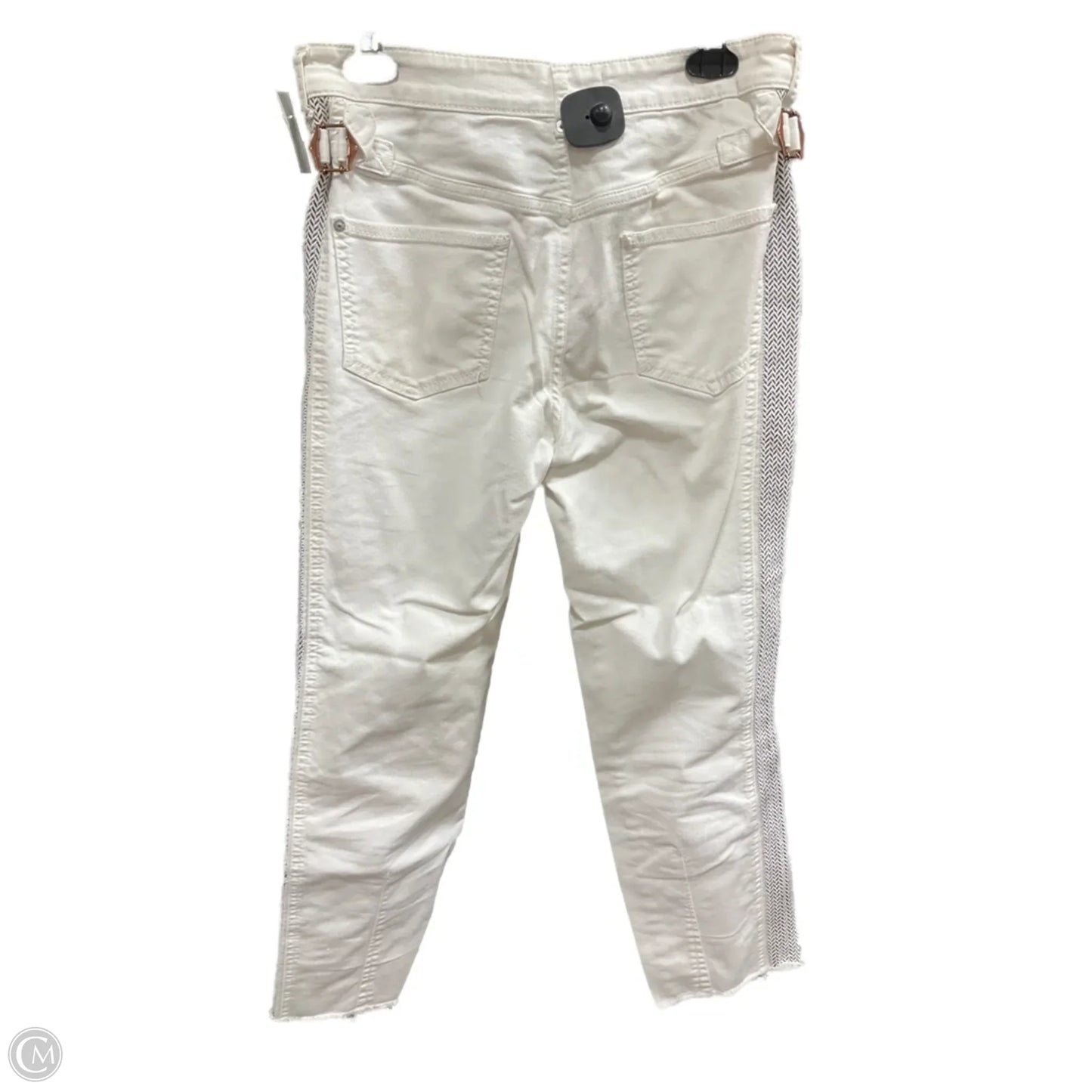 Jeans Cropped By Pilcro In White Denim, Size: 6