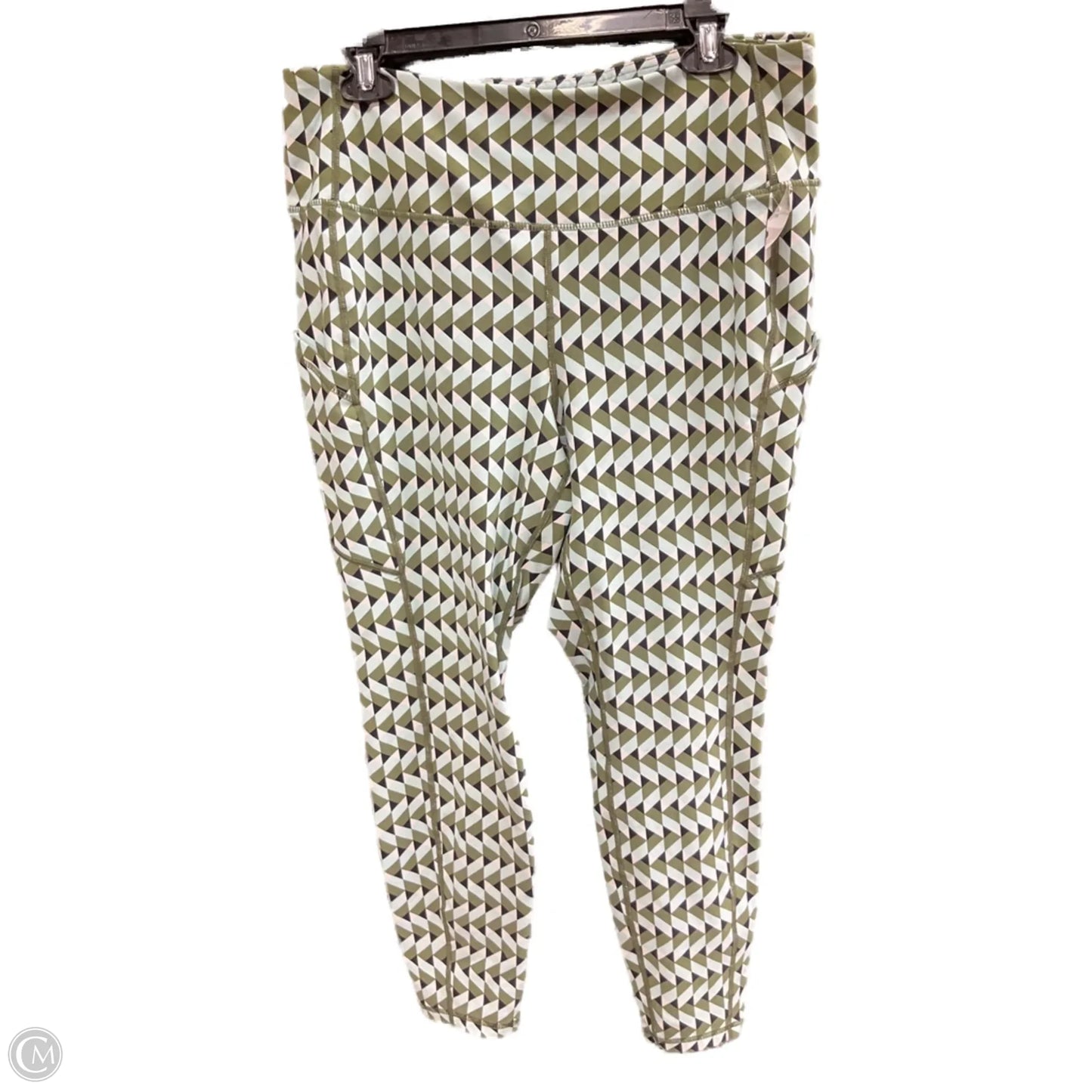 Athletic Leggings By Torrid In Blue & Green, Size: 1x