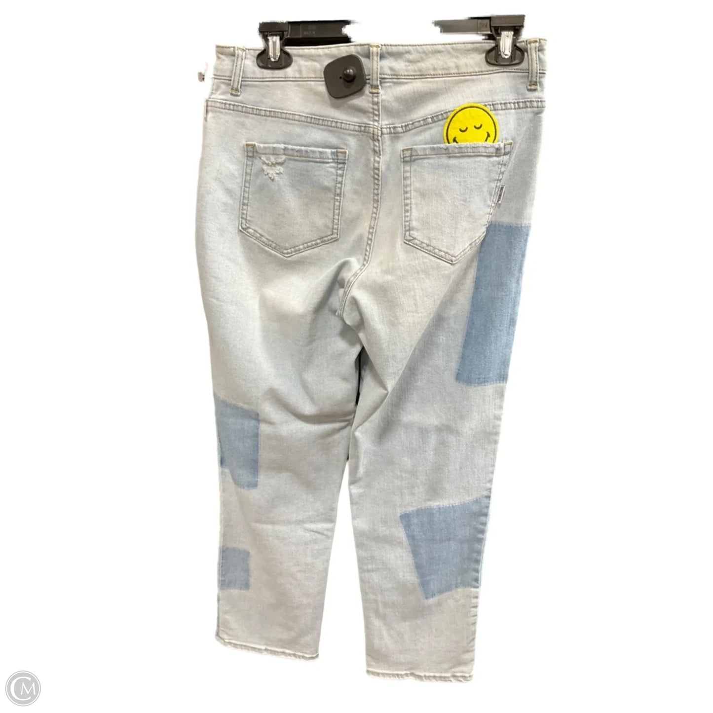 Jeans Straight By Logo In Blue Denim, Size: 4