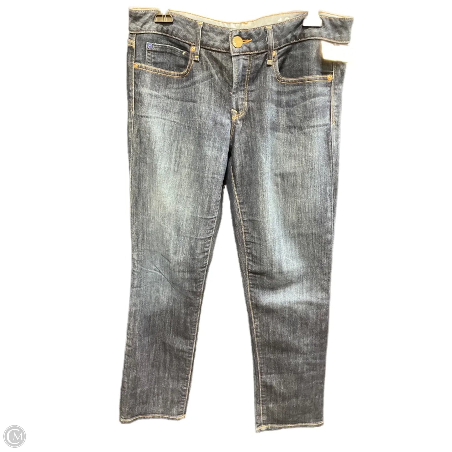 Jeans Straight By Gap In Blue Denim, Size: 8