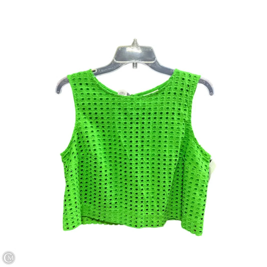 Top Sleeveless By Target-designer In Green, Size: M