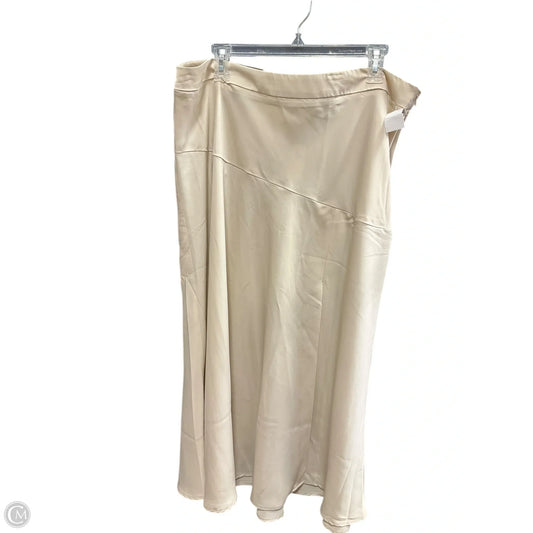 Skirt Midi By Banana Republic In Beige, Size: 18