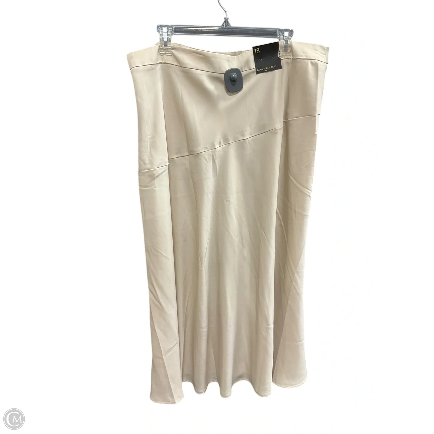 Skirt Midi By Banana Republic In Beige, Size: 18