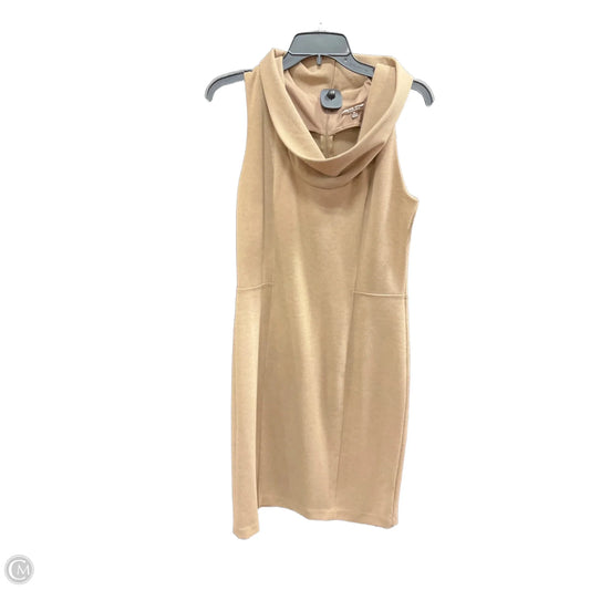 Dress Work By Adrienne Vittadini In Tan, Size: 10
