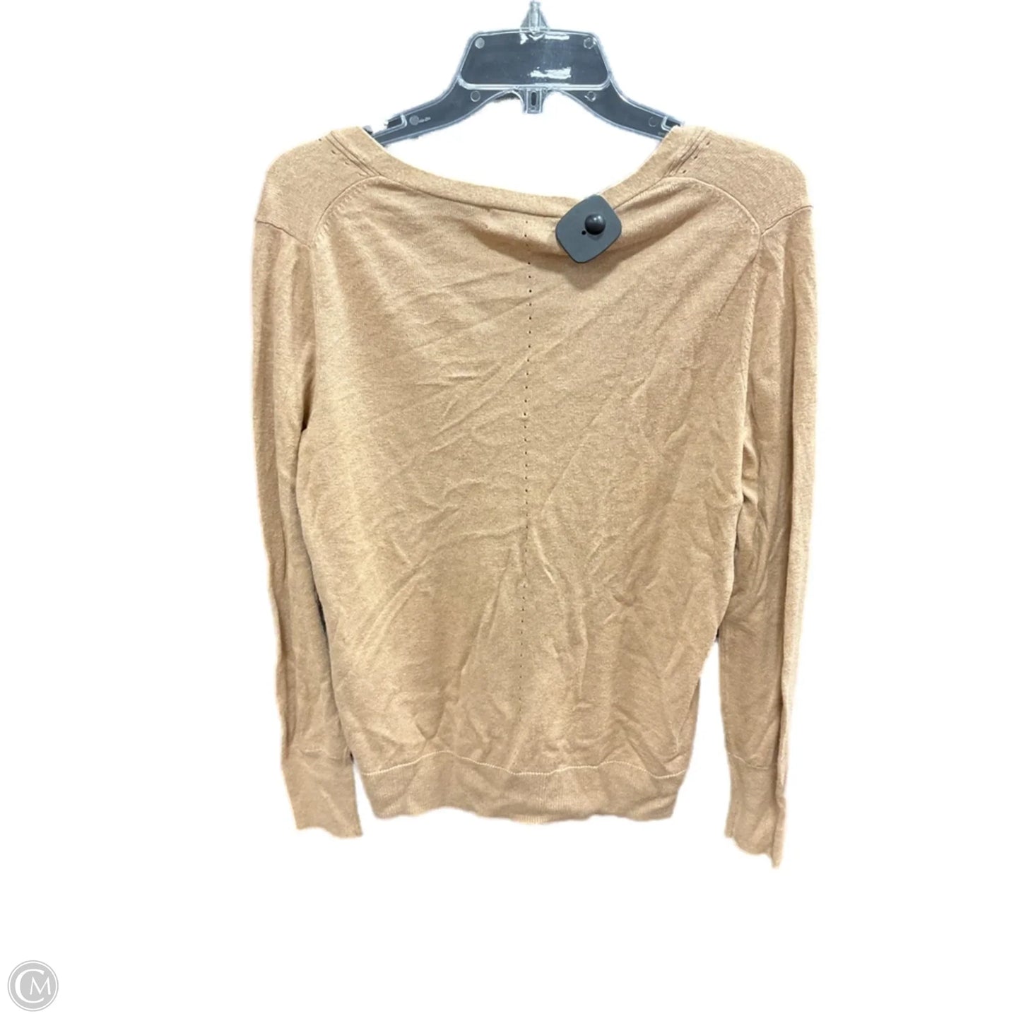 Top Long Sleeve By Banana Republic In Tan, Size: M