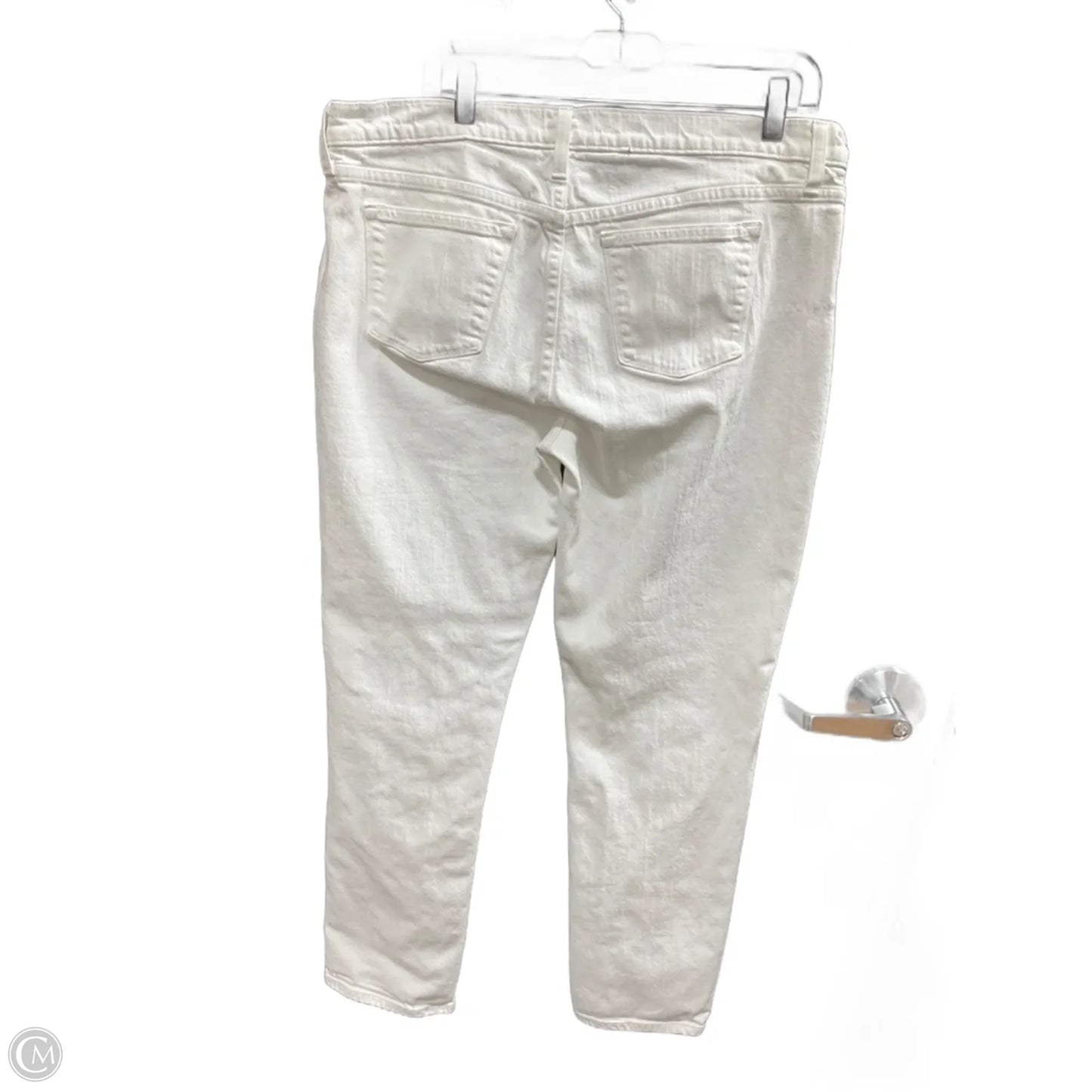 Jeans Boyfriend By J. Crew In White Denim, Size: 16