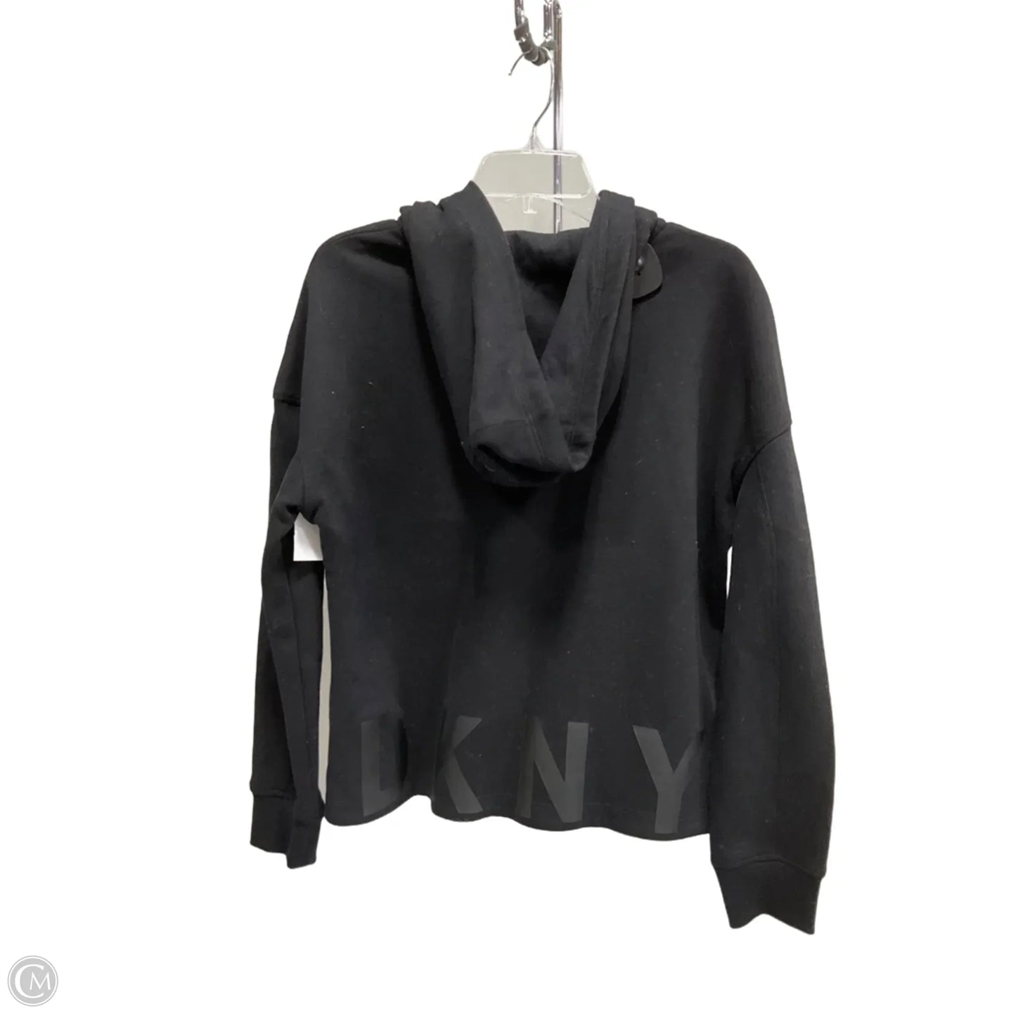 Sweatshirt Hoodie By Dkny In Black, Size: M