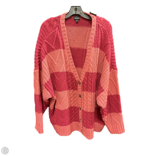 Cardigan By Torrid In Striped Pattern, Size: 3x