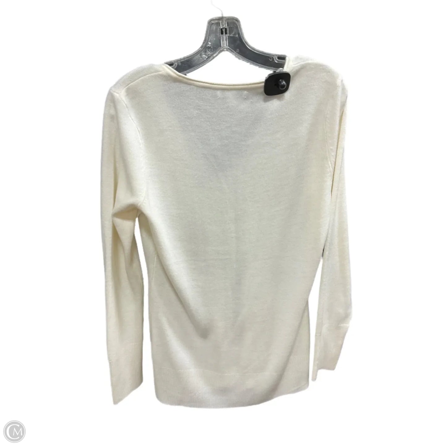 Top Long Sleeve By New York And Co In Cream, Size: M